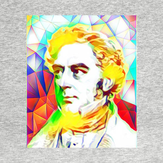 Robert Stephenson Colourful Portrait | Robert Stephenson Artwork 11 by JustLit